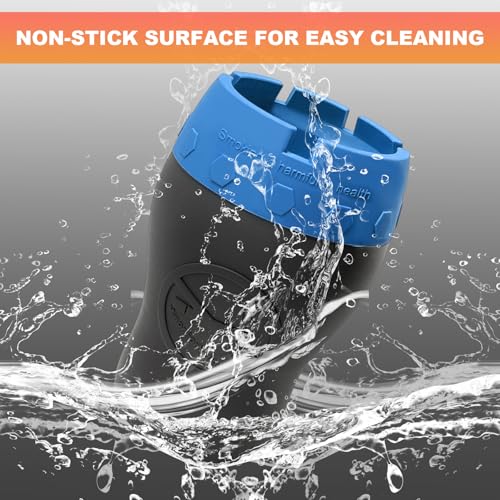 Image of Car Silicone Ashtray, Smokeless Drop-Proof Auto Ash Tray for Cup Holder, Windproof Portable Vehicle Cigarette Ash Tray for Home Outside Office, Interior Car Accessories (Blue)