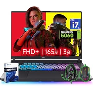 ASUS ROG Strix G16 Gaming Laptop 2025, Intel Core i7 Processor 14650HX, NVIDIA GeForce RTX 5060 GPU, 16" FHD+ 165Hz/3ms Nebula Display, 64 GB DDR5, 4 TB Gen 4 SSD, Wi-Fi 7, Windows 11 Pro, Accessories