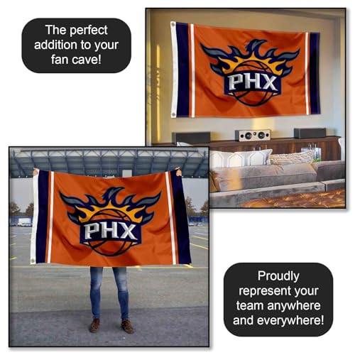 Drapeau Phoenix Suns WinCraft avec grands œillets métalliques - 5