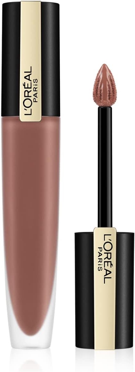 L’Oréal Paris Vloeibare lippenstift met matte afwerking, ultra lichte en sterk gepigmenteerde inkt lippenstift, Rouge Signature, nr. 116 I Explore, 1 x 7 ml