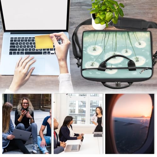 Maletín para laptop diseño Diente de León 15 pulgadas miniatura 6