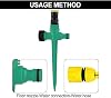 Automatic Irrigation System 360° Rotatable Watering System Garden Sprinkler Sprinkler for Lawn Garden Car Watering System (1 Piece)