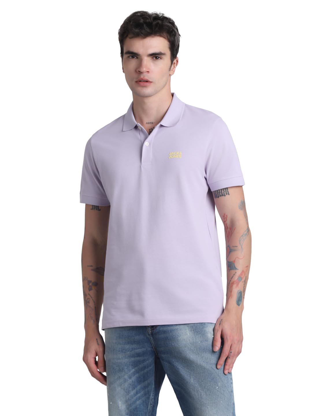 jack & jones Men's Cotton Solid Slim Fit T-Shirt-picture-23