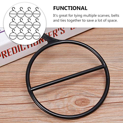 EXCEART 12Pcs Cinto Cabide Anel Anel De Toalha De Plástico Rack Organizador Do Armário para Cintos C