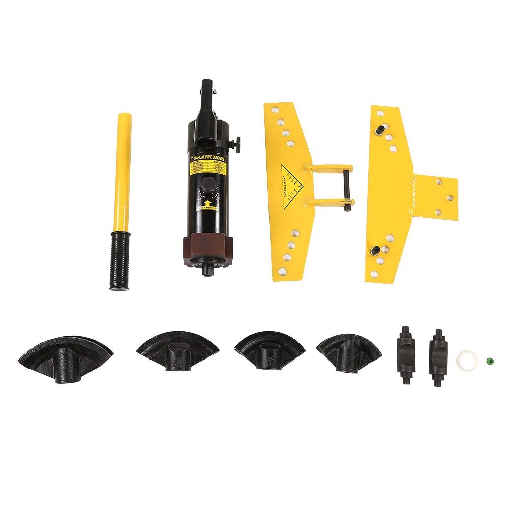 Buy Manual Pipe Tube Bender Set, Tube Bender Kit 6 T Hydraulic Pipe and Tube Bender with 4 pcs