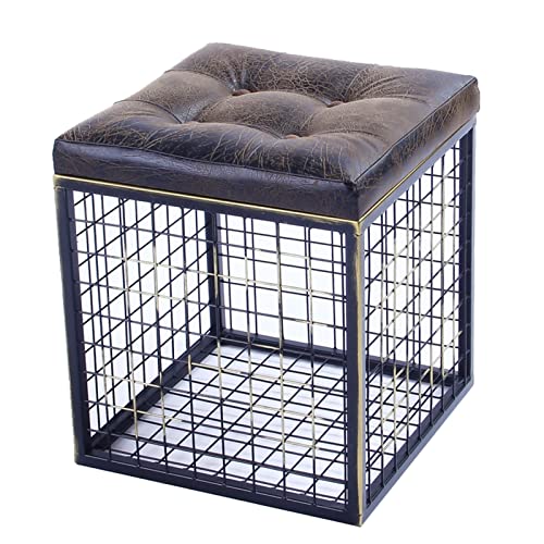 SOVORM Industrial Storage Footstool Shoe Bench Bed End Stool