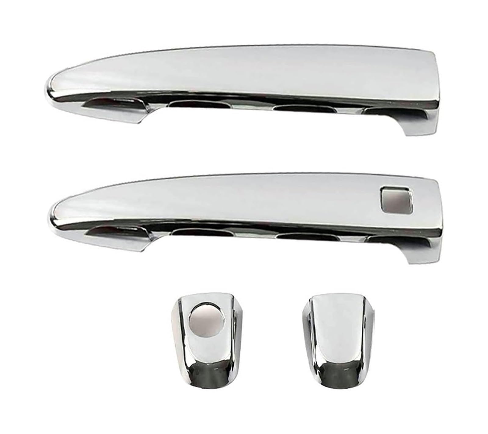 STRJUS Car Door Handle Cover for Lexus for GX470 J120 2002-2009 Single Hole 1-Smart Door Handle Cover Bowl Protector Anti-Scratch(2 Doors Electroplated)