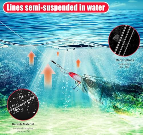 Set de 20 líderes de fluorocarbono para pesca miniatura 6