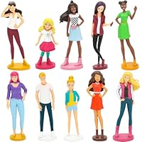 ONEST Little People Figurines Mini Farmer Figurines Hand Painted Farm Animals Figures ToysHand Painted People Action Figures Toysl Toys for Kids Toddlers