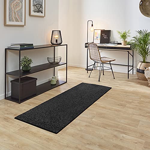 Carpet Studio Ohio Teppich Läufer 67x180cm, Weicher Kurzflor Teppich Läufer Flur, Schlaffzimmer,...