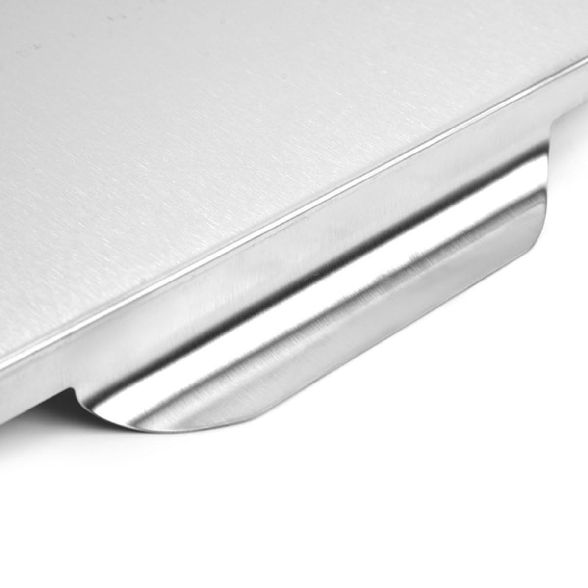 ULTECHNOVO 1pezzi Piastra Barbecue in Acciaio Inossidabile Quadrata Resistente per Uso Domestico Leggera e Compatta per Carne e Verdure Pratica e Durevole per Grigliate Facili