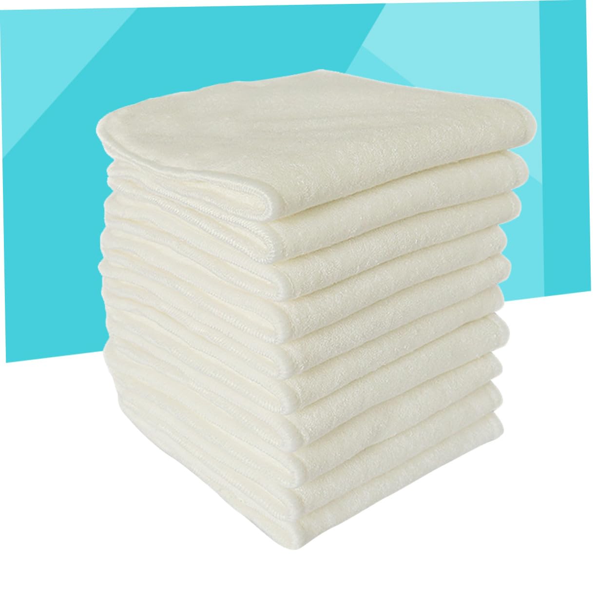 6 piezas Pañales de Reutilizables de Bambú Natural Unidades Forros Absorbentes de Lavables y Cómodos para Beige Mantén al Seco y Cómodo