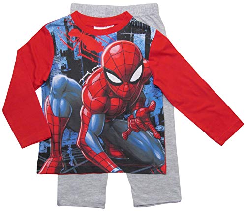 Preisvergleich Produktbild Spiderman Marvel Schlafanzug Jungen Lang (Rot, 98-104)