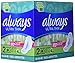 Always Ultra Thin Long Super Pads with Wings, Unscented, 88 Count