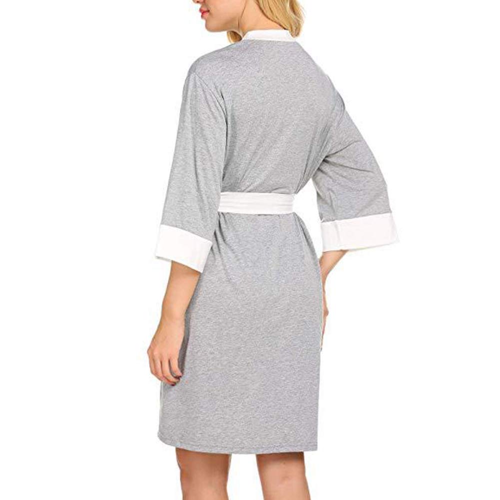 Bata de lactancia 3 en 1 para el parto, camisón de lactancia para hospital, albornoces de lactancia