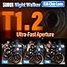 SIRUI Night Walker T1.2 Cine Lens Set, 16mm, 24mm, 35mm, 55mm, 75mm Large Aperture Manual Focus Lens (RF Mount, Black)
