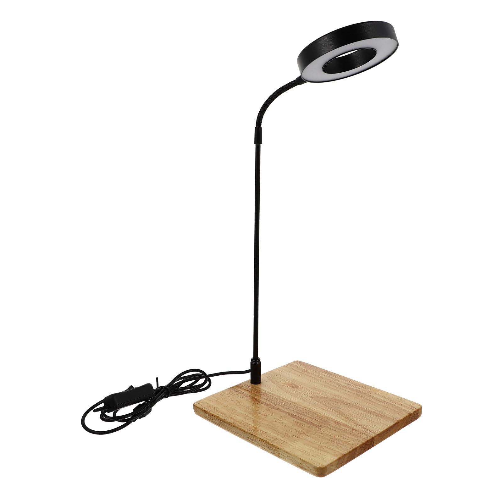 Toyvian Lampe pour Plantes Aquatiques en Bois et Alliage D'aluminium, Éclairage LED pour Aquarium, Effet Lumineux, Facile à Déplacer, pour Aquarium D'intérieur