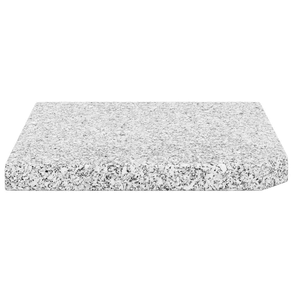 Parasol przeciwsłoneczny, płyta obciążeniowa, granit, 25 kg, kwadratowy, szary