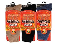 Heat Stoke️ Pack of 3 Mens Thermal Plain Socks for Winter Ultra Thick Warm Fluffy Insulated Socks for Winter. Our Specially Developed Thermal Yarn Provides High Performance Insulation Against Cold With Superior Moisture Breathing Abilities. Material ...