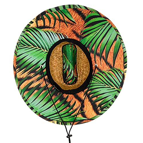 S A Company Summer Straw Hats For Uv Sun Protection | Unisex Adult (Tiger Palms) #TOP4