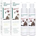 Cat Deterrent Spray, 6.76 FL Oz Natural Cat Repellent Spray, Anti-Scratch Deterrent for Furniture, Sofas, Rugs, Curtains, Plants, Indoor & Outdoor Repellent Cats Kittens, Non-Toxic, Alcohol-Free