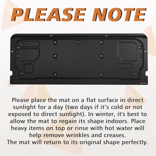 Image of TripleAliners Truck Mat Compatible with 2021-2026 Ford F150 Accessories, Tailgate Mat Custom Fit All Weather Protection Pickup Liner (Tailgate Work Surface Only)