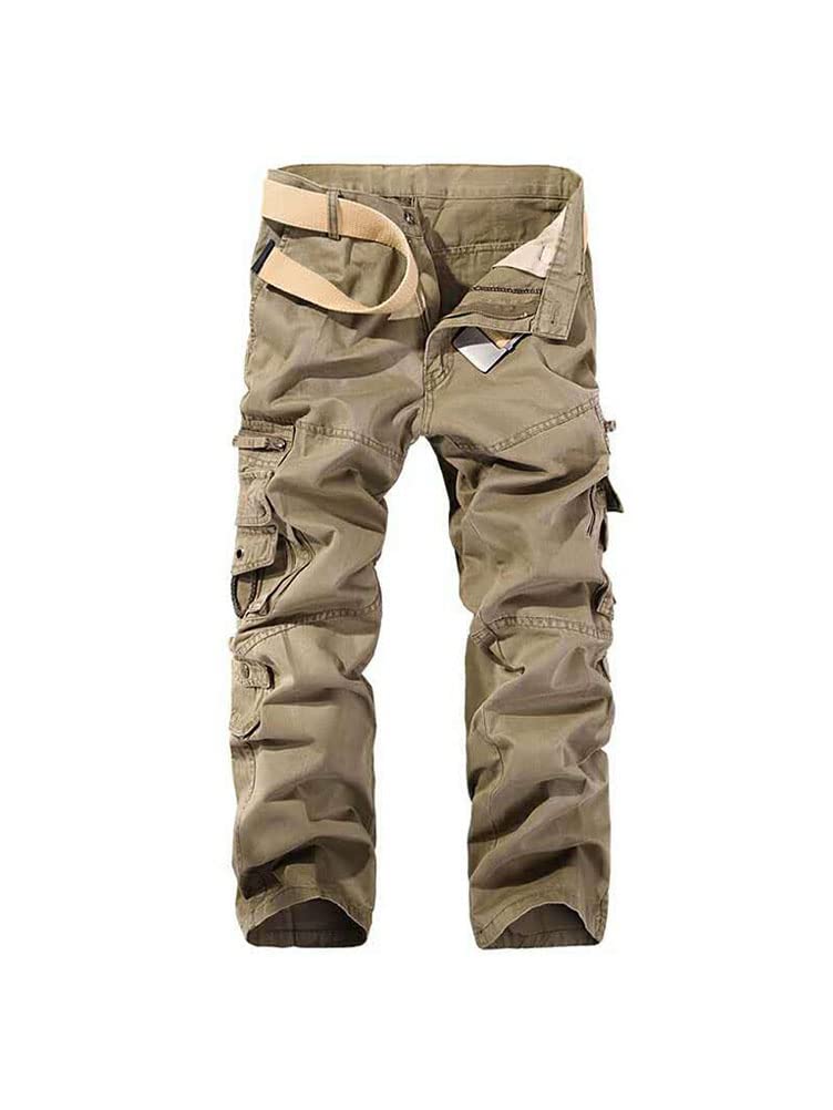Pantaloni Sportivi Uomo Pantaloni Cargo Larghi Casual Pantaloni con Tasche Multiple Pantaloni da Combattimento Militare Moda Pantaloni per Primavera Estate
