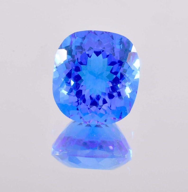 Tanzanite naturelle 18x16mm coussin pour création de bijoux DIY