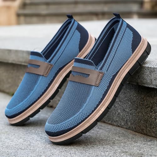 Mens Breathable Slipon Loafer Shoes Comfortable Nonslip Walking Shoes Casual Style Suitable for Mens Outdoor Activities2