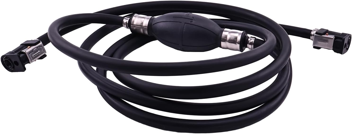 5/16" Outboard Fuel Line with Connector for Yamaha 4-350 HP Motors with Premium Primer Bulb 6YL-24306-68 6Y1-24306-55 61J-24306-04-00 6Y2-24306-56