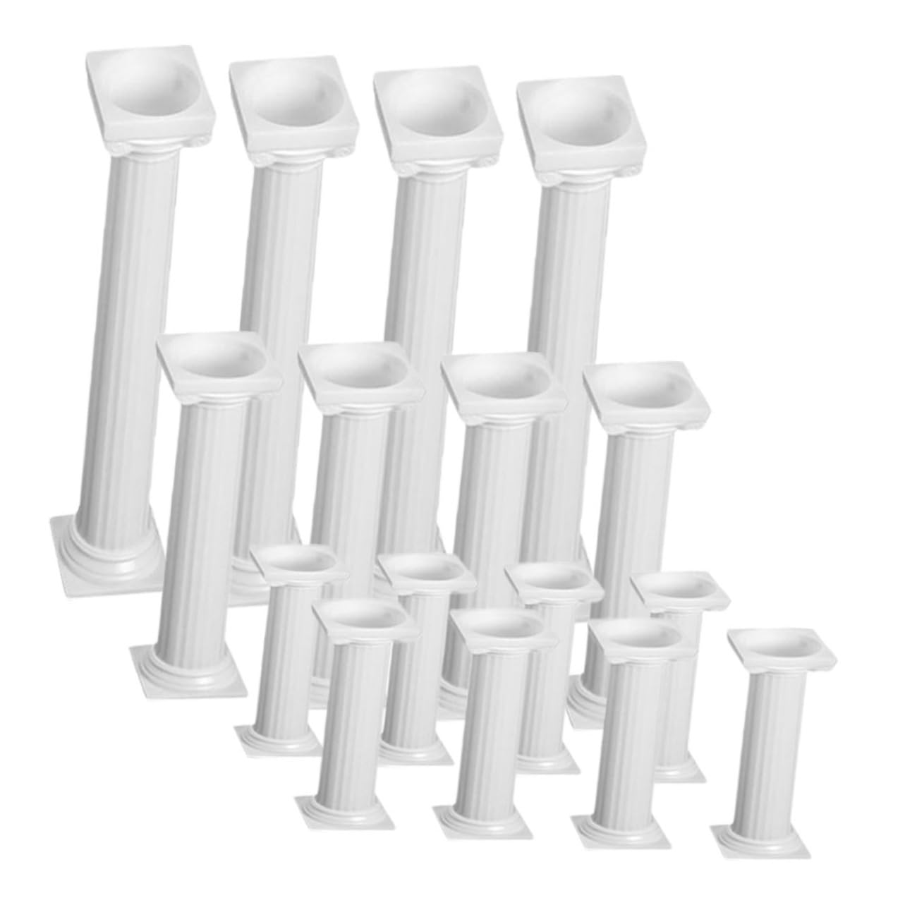 Cabilock 3 Juegos Soporte para Pasteles Varilla Separadora De Tortas Varillas para Pasteles Columnas Romanas para Pasteles Soporte para Capas De Pasteles Soporte De Pastel 16 Uds * 3