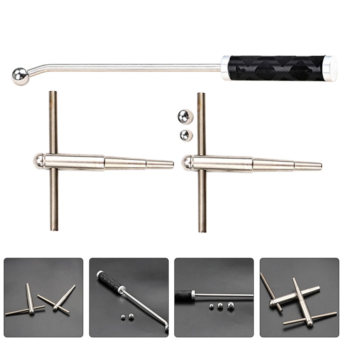 DECHOUS Set Utensili Professionali per Riparazione e Centratura Tromba, Strumenti per Riparazione Ammaccature, Design Compatto Portatile, Accessori per Strumenti a Fiato per Musicisti