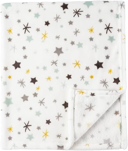 Miniatura 2 de Bunnikins & Clover Manta ligera de franela de felpa súper suave para niños y niñas, manta de bebé de forro polar floral, manta portátil para cuna y