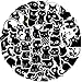 Produktbild COLOFALLA 50pcs Aufkleber Schwarz Katze Kawaii Ästhetische Sticker Niedliche Katzen Tier für Wasserflaschen Scrapbooking Laptops Vintage Stickers Weihnachtsgeschenke