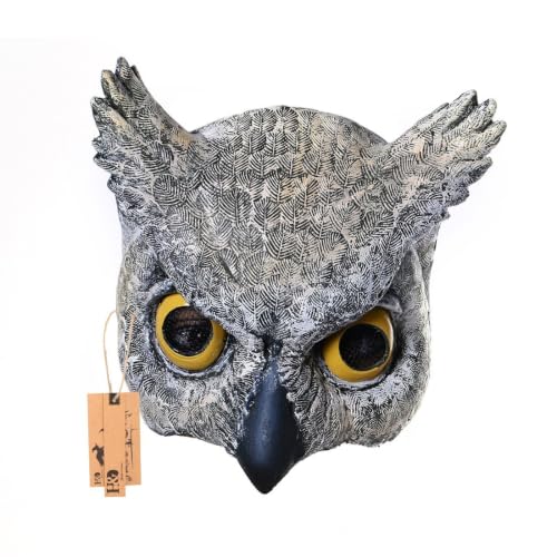 YU FENG Half Face Owl Mask Halloween Masquerade Stage Performance Decorative Cosplay Costume Latex Animal Head Mask Props YU FENG Half Face Owl Mask Halloween Masquerade Stage Performance Decorative Cosplay Costume Latex Animal Head Mask Props