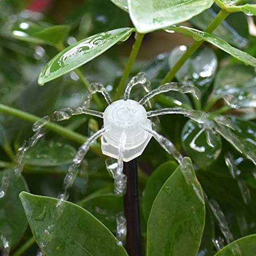 500 pezzi gocciolatori regolabili rosso blu bianco verde micro irrigazione a goccia ugelli for irrigazione emettitore anti-intasamento(WHITE)