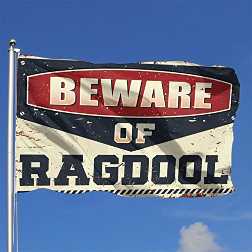 Drapeau Ragdoll grand format 152x244 tenture murale humour cadeau grand-mère - 3