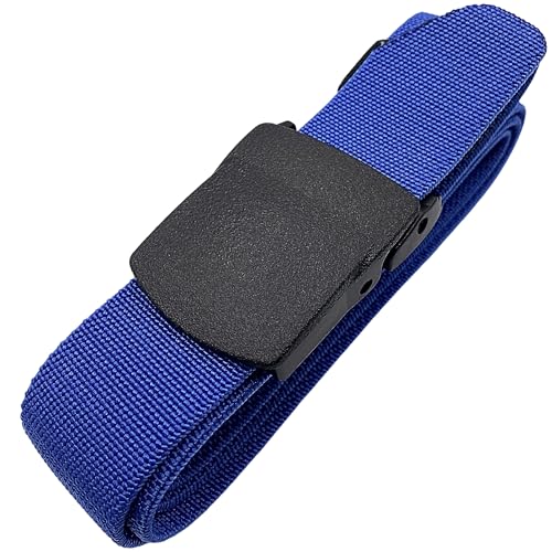Elastic No Metal TSA Travel Stretch Colorful Web Belts with Key Ring Strap, Plastic Buckle Adjustable Belt3