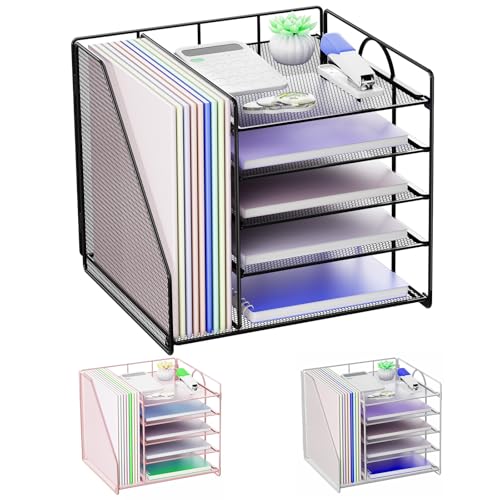 Volmop Schreibtisch-Organizer, 5-Stufiger Papierkorb-Organizer...