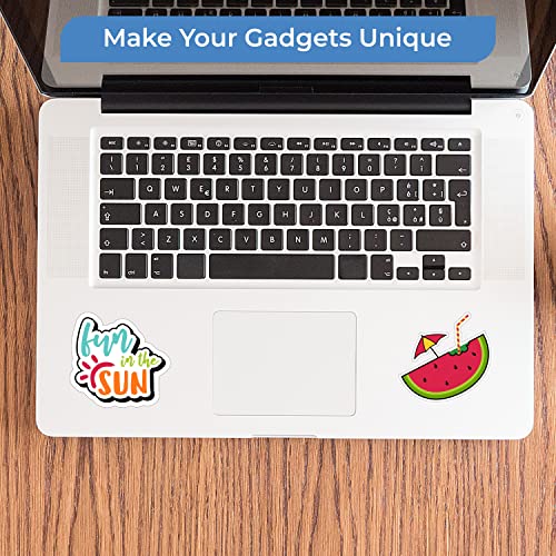Image of FlyBuyHub Beach Aesthetic Vinyl Journal Stickers for Phone Case, Laptop, Notebook, Dairy, Water Bottle, Etc Self-Adhesive Stickers Set of 50 Glossy and Waterproof Stickers (Beach)