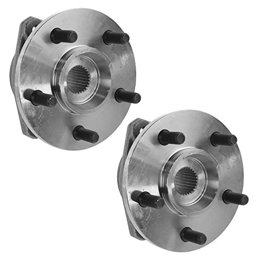 Image of TRQ Wheel Bearing and Hub Assembly Set for 1989-1999 Jeep Cherokee | for 1990-1992 Jeep Comanche 1993-1998 Jeep Grand Cherokee RWD Driver and Passenger Side with Composite Rotors