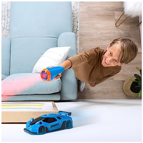 Air Hogs, Zero Gravity Light, Light-Guided Wall Racer, Wall Climbing Race Car, Blue #TOP2