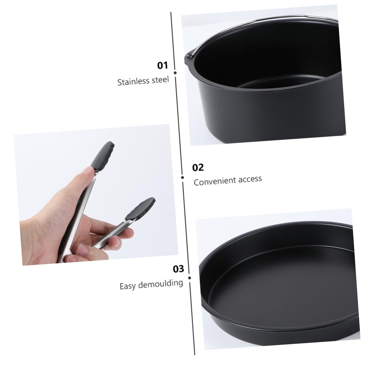 Ciieeo Accesorios para Freidora De Aire De Cesta Freidora De Aire Accesorios Complementos Air Fryer para Ollas para Freír