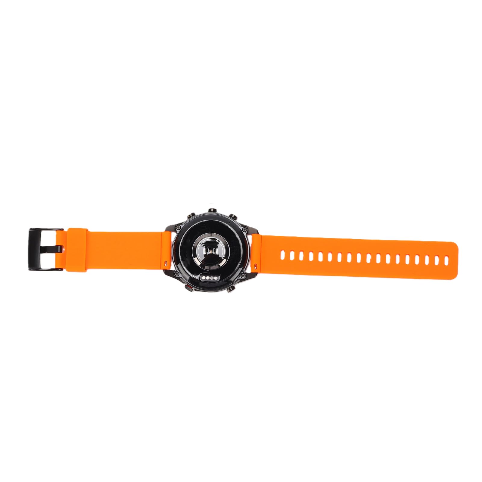 POENVFPO Reloj Deportivo Multifuncional con Navegación GPS Beidou, Monitor de Frecuencia Cardíaca, Altímetro, Brújula, para Senderismo y Seguimiento de Actividad Física Al Aire (Negro+Naranja)