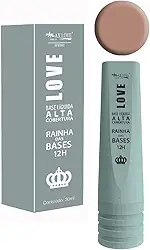 Base Líquida Max Love - Alta Cobertura Rainha Das Bases - Acabamento Matte, Longa Duração 12 Horas - Cor 616