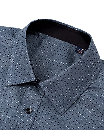 J.VER Men's Printed Dress Shirts Casual Long Sleeve Stylish Button Down Shirt3