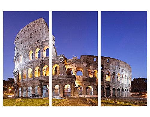 Canvas Art Illuminated Colosseum Triptych I, canvas pictures, canvas wall art, canvas art print, canvas print, canvas prints, wall art