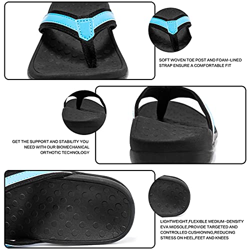 Image of LLSOARSS Plantar Fasciitis Feet Sandal with Arch Support - Best Orthotic flip Flops for Flat Feet,Heel Pain- for Women