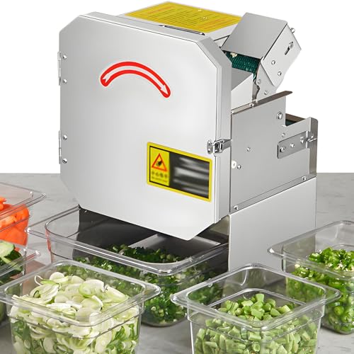 Cortadora eléctrica de verduras comercial de acero inoxidable