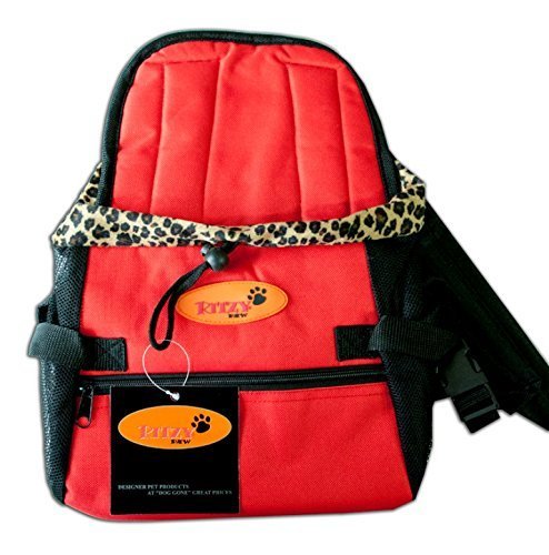 Dog Carrier Front Pack for Dogs Comfortable Front Carrier, Small, Red